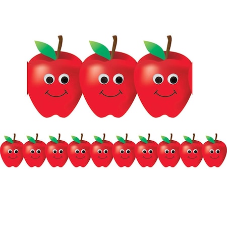 Hygloss Products Classroom Essentials Happy Apples Border, 6PK HYG33646-6